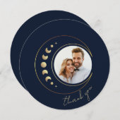 青天結婚の丸サンキューカード サンキューカード (正面/裏面)