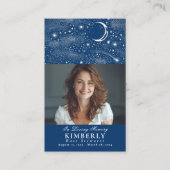 青天葬記念祈りの言葉写真カード 名刺 (正面)