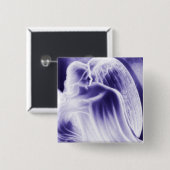 青威厳のある天使ファッションピン 缶バッジ (正面&裏面)