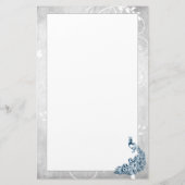 青孔雀の文房具 便箋 (裏面)