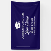 青学卒卒業おめでとうございます 横断幕 (縦)