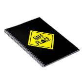 青少年のための黄色の安全な場所の標識 |スパイラルノートブック ノートブック (右側)