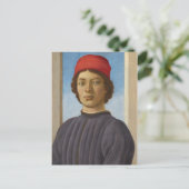 青少年のポートレート, c.1485 (油と温度) ポストカード (スタンド正面)