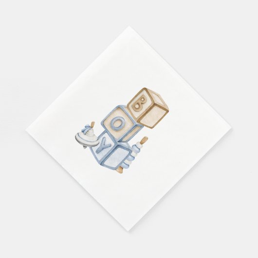 青少年の木造ブロックやおもちゃだ スタンダードランチョンナプキン (角)