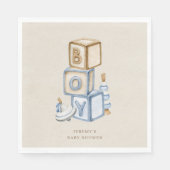 青少年の木造ブロックやおもちゃだ スタンダードランチョンナプキン (正面)