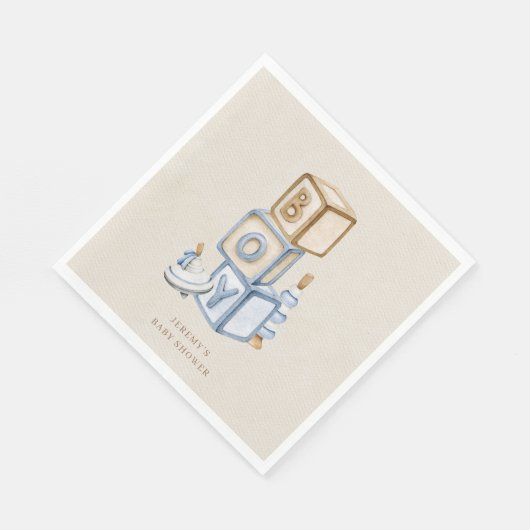 青少年の木造ブロックやおもちゃだ スタンダードランチョンナプキン (角)