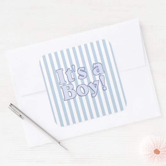 青少年の発表ストライプのだ スクエアシール