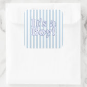 青少年の発表ストライプのだ スクエアシール (バッグ)