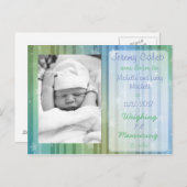 青少年の誕生のお知らせポストカード 案内ポストカード (正面/裏面)