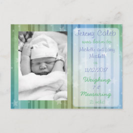 青少年の誕生のお知らせポストカード 案内ポストカード