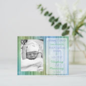 青少年の誕生のお知らせポストカード 案内ポストカード (スタンド正面)