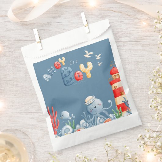 青少年の赤ちゃん航海のシャワー フェイバーバッグ (クリップ留めされた状態)