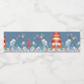 青少年の赤ちゃん航海のシャワー ペットボトルラベル (シングルラベル)