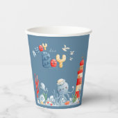 青少年の赤ちゃん航海のシャワー 紙コップ (正面)