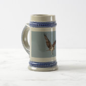 青少年の飛行中のオスプレイ ビールジョッキ (正面左)