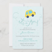 青少年バスの赤ちゃんシャワーの招待状だ 招待状 (正面)