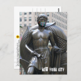 青少年像(カラベラ顔マスク付き) - NYC Vはがき ポストカード