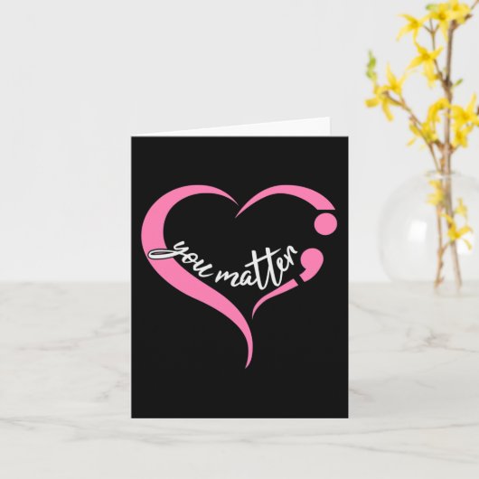 青少年問題セミコロン精神衛生と自殺A カード (黄色い花)