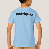 青少年野球チーム Tシャツ (裏面)