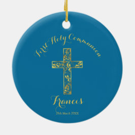 青少年金ゴールドクロス陶磁器オーナメント セラミックオーナメント