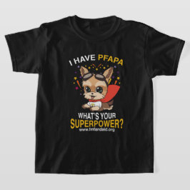 青少年PFAPAスーパーパワーブラック Tシャツ