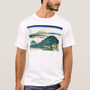 青山円座松,北斎青山・北斎・浮世富士の眺め Tシャツ