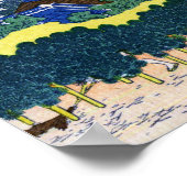 青山北斎1830年の丸松 ポスター (角)