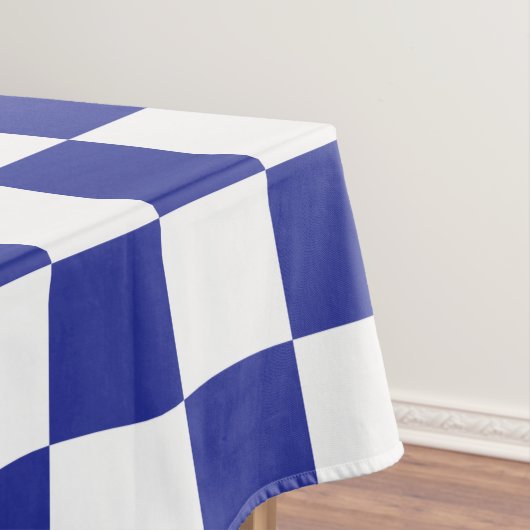 青市松模様にと白 テーブルクロス (インサイチュ)