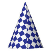 青市松模様にと白 パーティーハット (裏面)