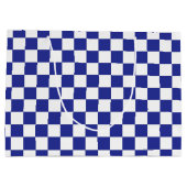 青市松模様にと白 ラージペーパーバッグ (裏面)