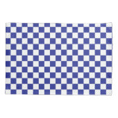 青市松模様にと白 枕カバー (裏面-左)