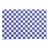 青市松模様にと白 枕カバー (正面右)