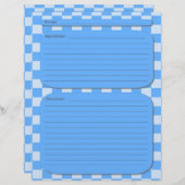 青市松模様にレシピ (正面/裏面)