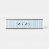 青市松模様に色プレート デスクネームプレート (正面)