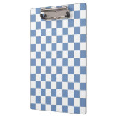 青市松模様に/グレーと白 クリップボード (左)