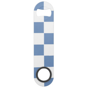 青市松模様に/グレーと白 スピード栓抜き