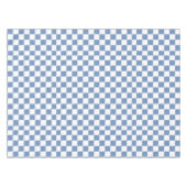 青市松模様に/グレーと白 テーブルクロス (正面(横))