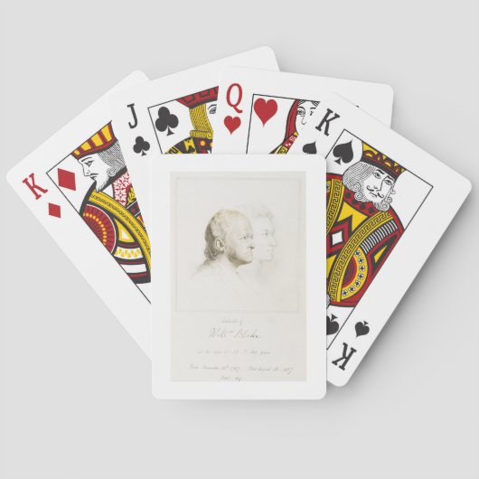 青年および年齢(graphiのウィリアムブレイク(1757-1827年) トランプ (裏面)