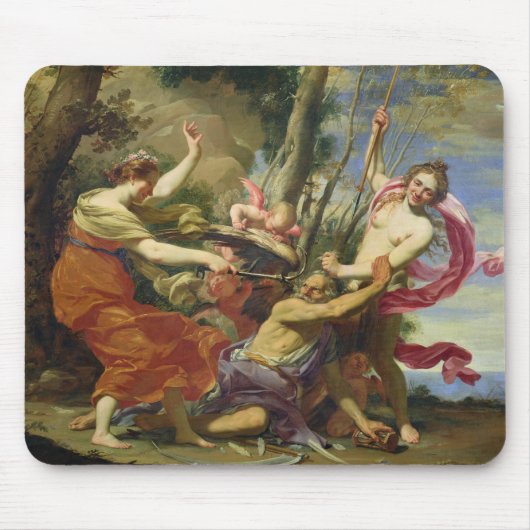 青年および美しいによって克服される時間 マウスパッド (正面)