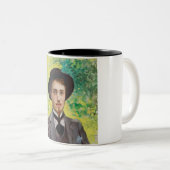 青年のポートレート(by Georges Rochegrosse) ツートーンマグカップ (正面右)