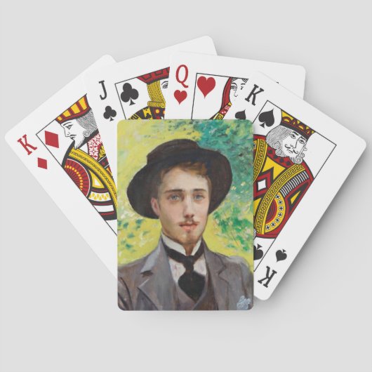 青年のポートレート(by Georges Rochegrosse) トランプ (裏面)