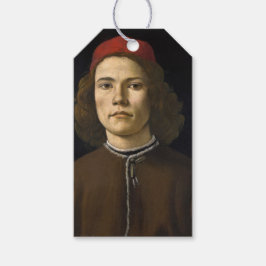 青年のポートレート（Sandro Botticelli著） ギフトタグ