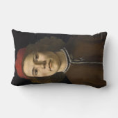 青年のポートレート（Sandro Botticelli著） ランバークッション (裏面)