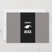 青年の卒業党の招待状 招待状 (裏面)