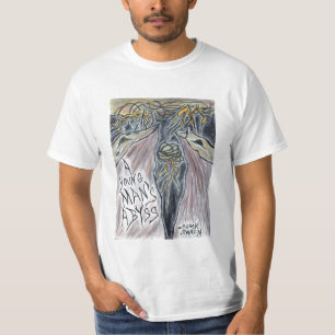 青年の深いTシャツ Tシャツ