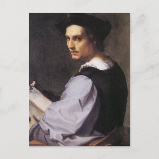 青年の肖像画 ポストカード (正面)