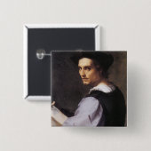 青年の肖像画 缶バッジ (正面&裏面)