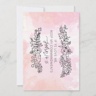 青年カードのための2019 LDSの相互テーマ サンキューカード