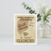 青年燃え立つ郵便はがき ポストカード (スタンド正面)