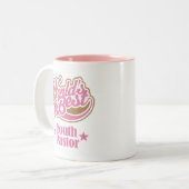 青年牧師のギフト(世界のベスト) ツートーンマグカップ (正面左)